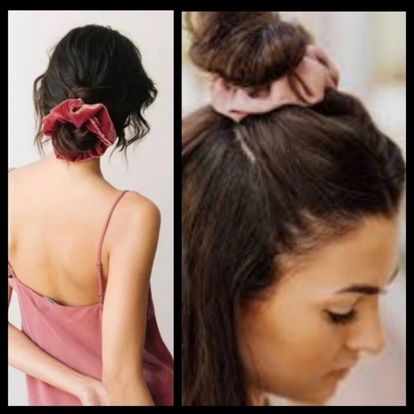 Velvet Scrunchies and Scrunchies With Bow - Picture 2 of 8